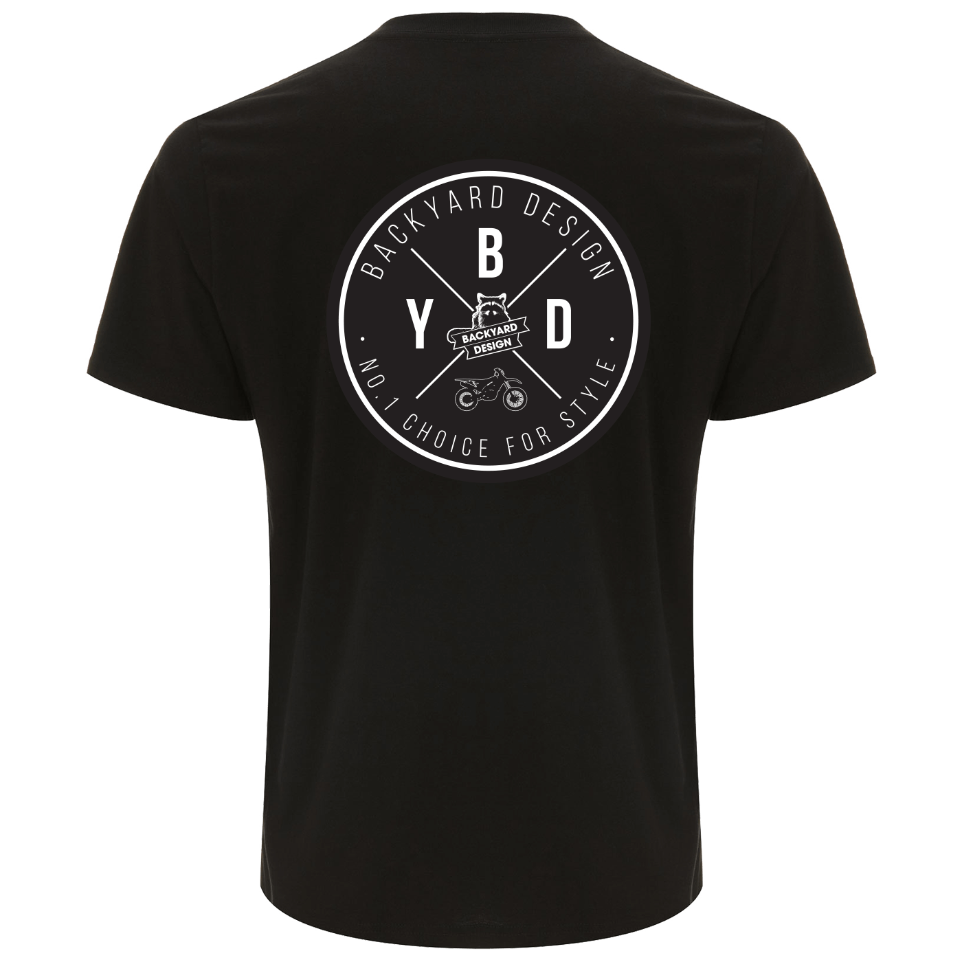 Motocross T-Shirt Circle en noir | backyarddesign.fr